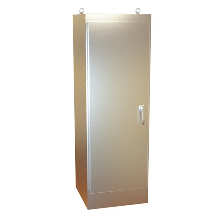 Hammond 3 Point Latch with Padlock Handle Electrical Enclosures, 72.06 in H, 24.06 in D, 24.06 in W HN4FS722424SS